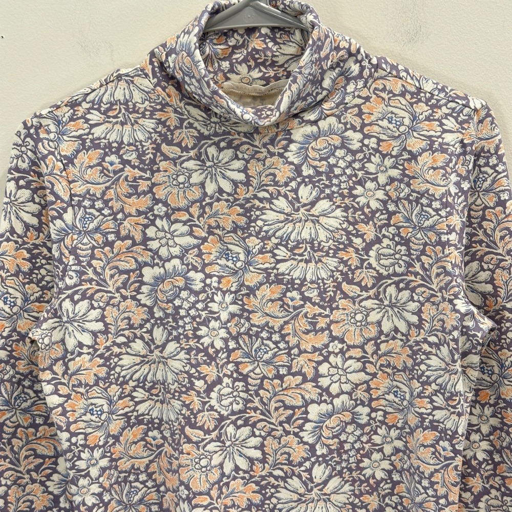 Peruvian Connection Etched Flowers Turtleneck Lil… - image 4